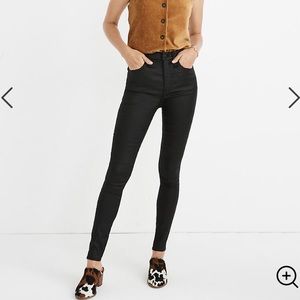 MADEWELL High Riser Skinny Black Jeans